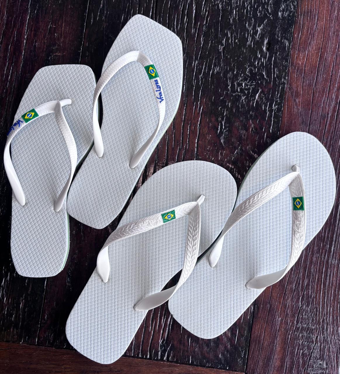 Conjunto Chinelo Par Perfeito Brasil